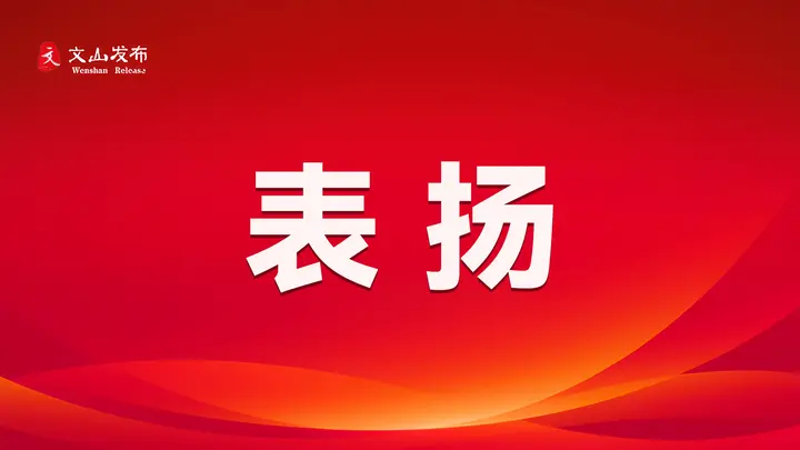 全国通报表扬！文山1集体上榜→