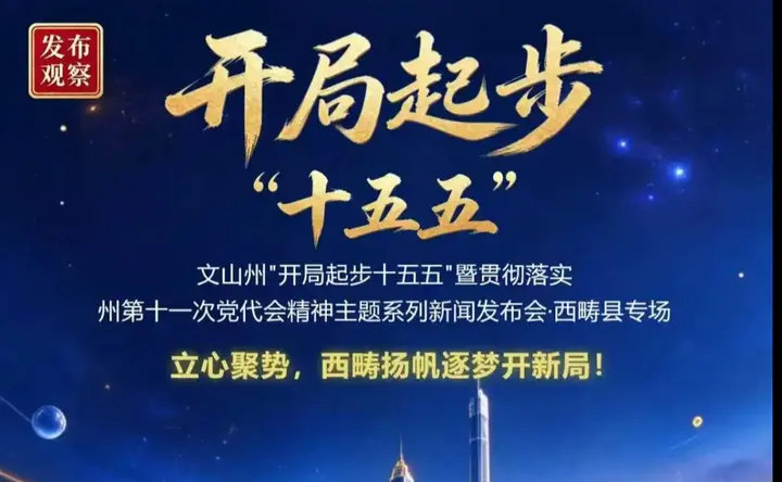  【发布观察】立心聚势，西畴扬帆逐梦开新局！